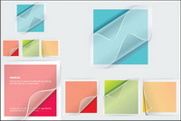 Vector transparent stickers