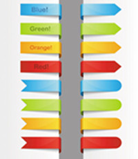 Color of ribbon 02-- vector material