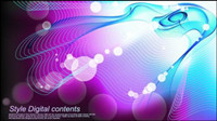 Colorful Mirage streamline background vector -1
