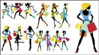 Fashion Shopping Girl Vector