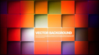 Gorgeous box background 01 - vector material