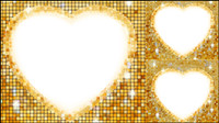 Heart-shaped border 03 - vector material
