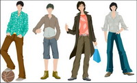 Boys Fashion Vector