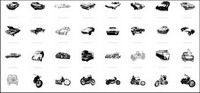 Transport theme vector