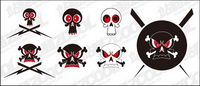 Vector lovely skull material