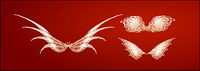 Vector lines wings
