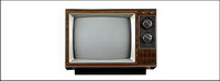 Retro TV psd material-1