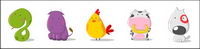 Png animal cartoon series of transparent material -2