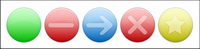 Common circular button icons transparent png