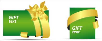 Gift cards vector material