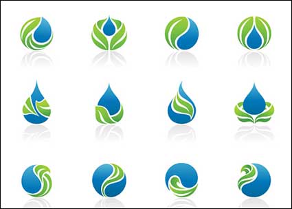 Drop, round, heart-shaped vector graphics and other practical