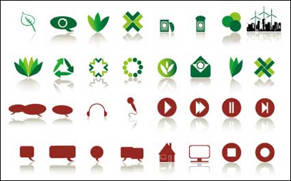 80 simple icons vector material