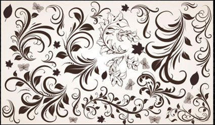 Delicate lace vector of material