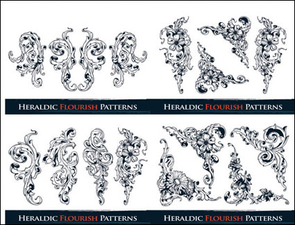 Ornate pattern vector material