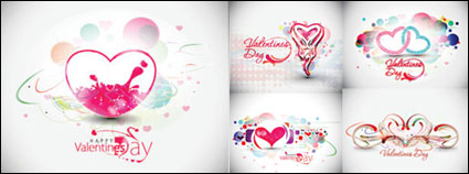 Beautiful heart-shaped trend pattern - Vector