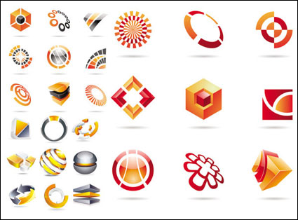 Three-dimensional symbols - Vector