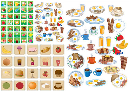 Lovely breakfast food icon