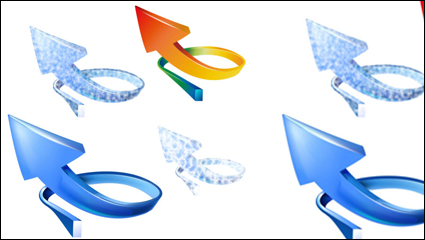Crystal arrow vector material