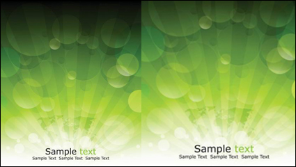 Glare green background vector material -2