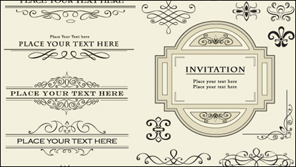 European-style lace border 01 - Vector