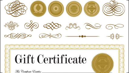 Certificate and badge jewelry box 01 - Vector