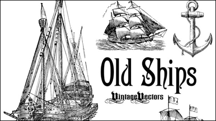 Antique means of transport 05 - vector material 