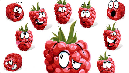 Cartoon fruit expression 04 - vector