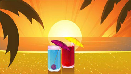 Cartoon drinks 01 - vector