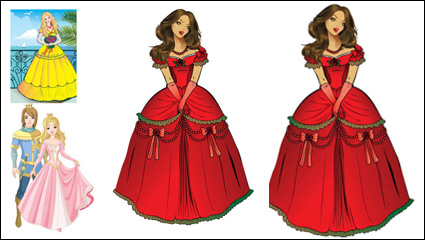 Prince and Princess vector