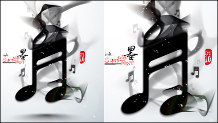 Ink musical elements 04 - vector