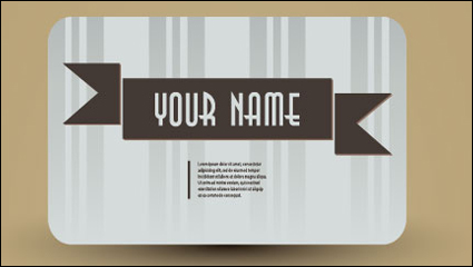 Retro card 04 - vector material