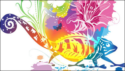 Brilliant illustrator background 03 - vector material