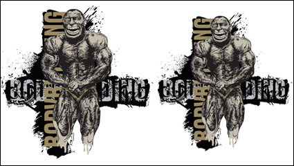 The trend of T-shirt 04 - vector material