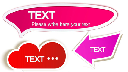 The exquisite stickers 02 - vector material