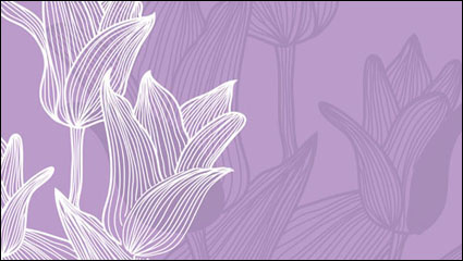 Tulip background - vector