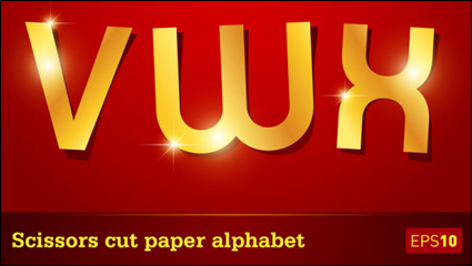 Bling alphabet 05 - vector material