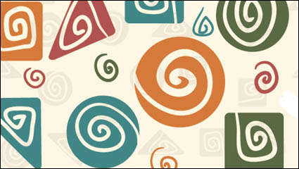 Cartoon pattern background 04 - vector material