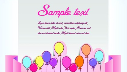 Clip style text template vector material -5