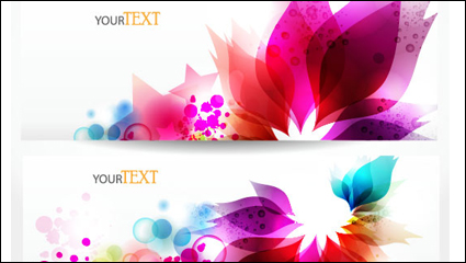 Dynamic trend of the banner 03 - vector material