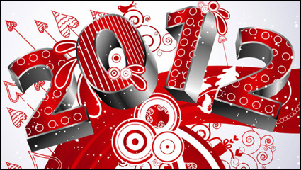 2012 Creative Fonts 05 - vector material