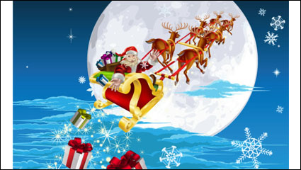 Cute Santa Claus illustrator 05 - vector material