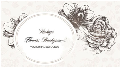 Line art pattern background 02 - vector material