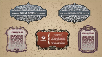European classic border 03 - vector material