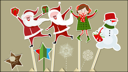 Cartoon Santa Claus 03. - Vector material