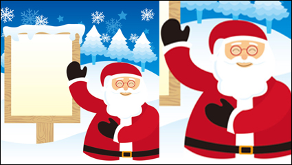 Winter Christmas material 03 - vector material