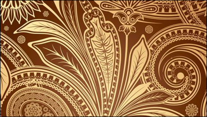 Continental exquisite pattern background 04 - vector material
