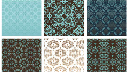 Beautiful floral background pattern 01 - vector material