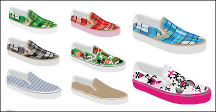 Canvas shoes, shoes vector