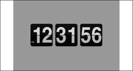 js implementation Flip-Down Clock Effects
