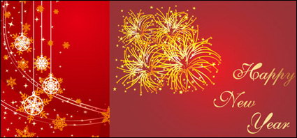 Crutches, ribbons, bows, fireworks, happy new year